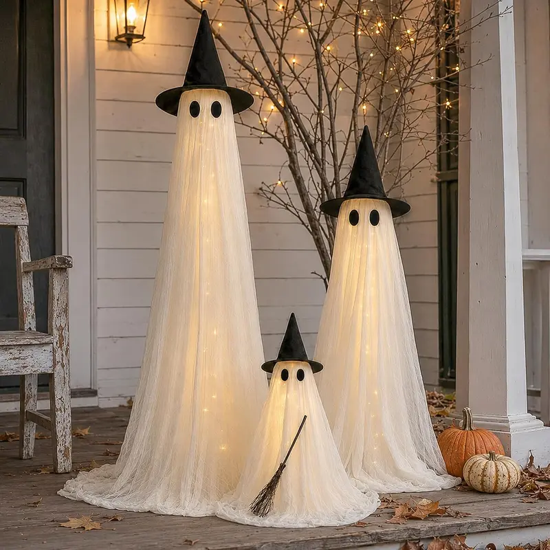 Halloween ghost decoration display inspiration